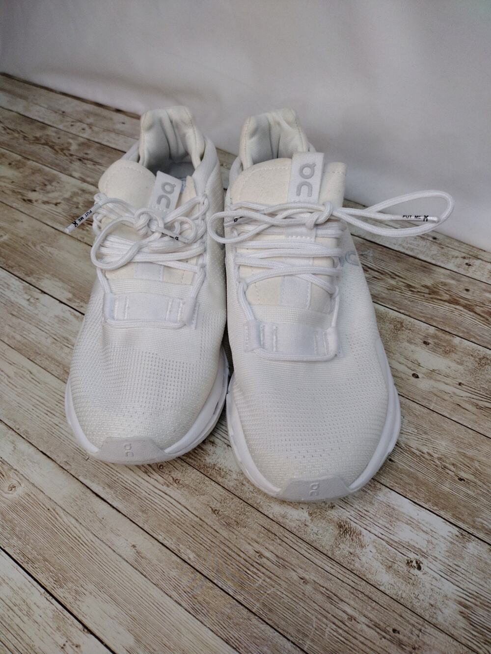 On Running All-White Athletic Running Shoes